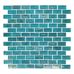 Exotic Glass GL006 Bahama Blue Rectangle - Bath Products