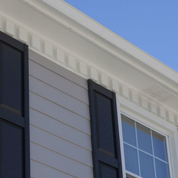 James Hardie Pearl Gray siding installation