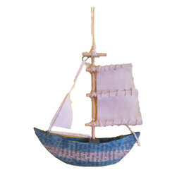 Paper Ship Ornament - Christmas Ornaments