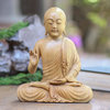 Novica Handmade Karana Mudra Buddha Wood Statuette