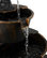 40" Tall Outdoor 3-Tier Barrel Pump Waterfall Fountain, Brown