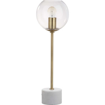 Caden Table Lamp - Brass Gold, White