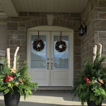 Assorted Outdoor Christmas Arrangements