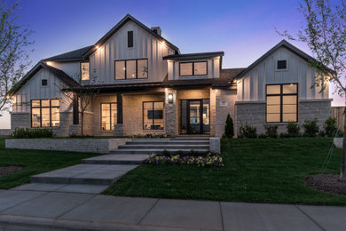 Example of a minimalist exterior home design in Other