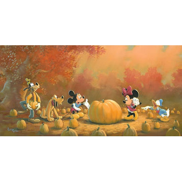 Disney Fine Art Picking the Perfect Pumpkin by Rob Kaz