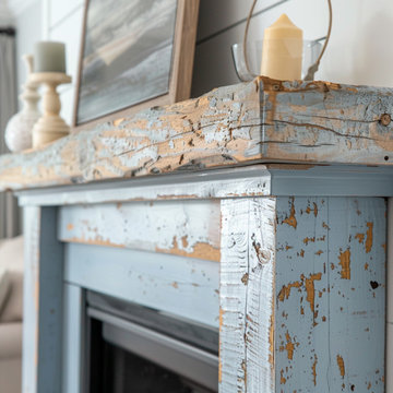 Colored Fireplace Mantels
