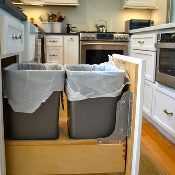 White Kitchen with a Soapstone Countertop