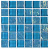 12"x12" Glass Tile Blends Twilight Series, Azure