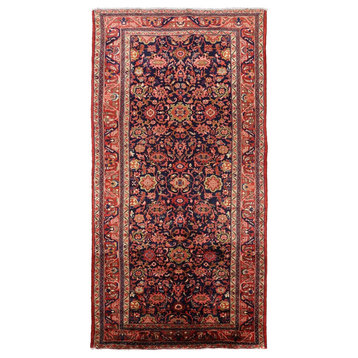 Hand Knotted New Authentic Persian Mahal Oriental Rug, 5'6"x10'8"