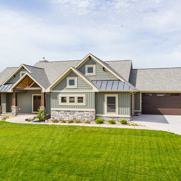Lakefront Custom Home in Byron Center - Exterior