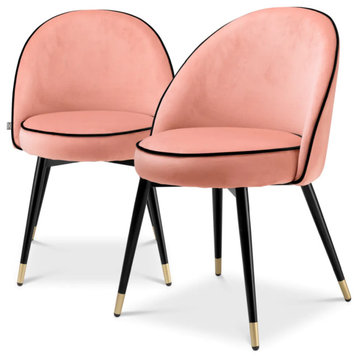Velvet Dining Chair Set (2) | Eichholtz Cooper, Pink