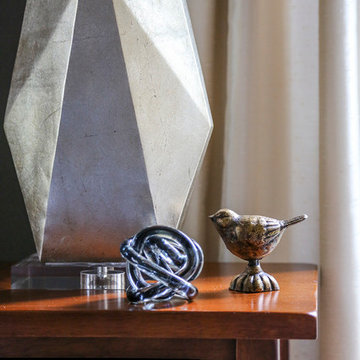 Navy & Gold Bedroom