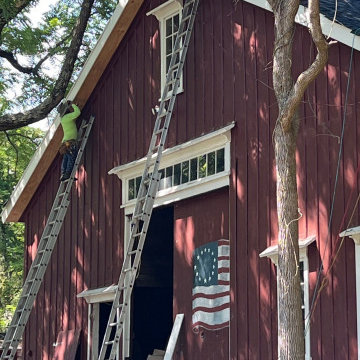 Barn Roof Replacement - Northgate Moire Black
