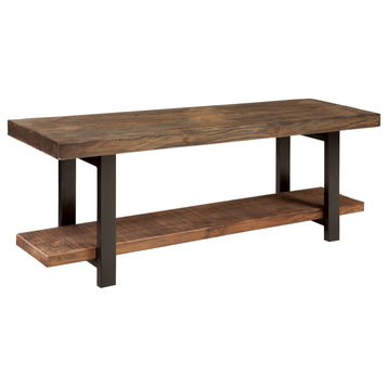 Pomona Metal and Wood Bench