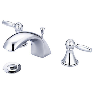 Central Brass 81172-D12AL1 1.2 GPM Double Handle Widespread - Polished Chrome