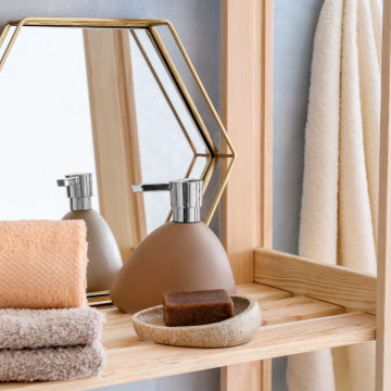 Mediterranean Bathroom Design in Ealing