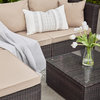 Belleze 6-Piece Outdoor Patio Furniture Set, Brown