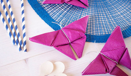 DIY: Как сделать бабочек из бумажных салфеток своими руками