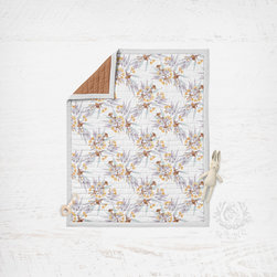 Gumnuts & Eucalyptus Cot Quilt - Cot Accessories
