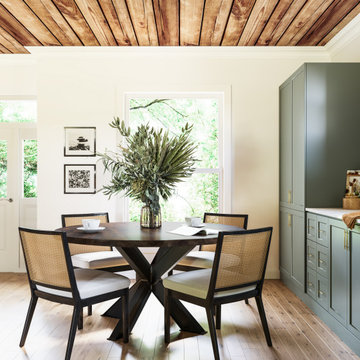 Round Shiloh Industrial Pedestal Table