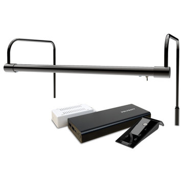 16" Slim Line Art Light, Black With Rechargeable Battery