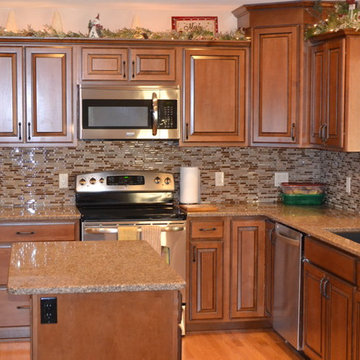 Modern Kitchen Update Done In Maple And A Café Glaze