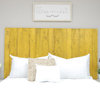 Handcrafted Headboard, Leaner Style, Yellow, California King