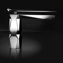 Modern Single Hole Bathroom Faucet | Chrome - Bathroom Sink Faucets