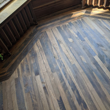 A Sand and Finish, done with a Custom Stain of a beautiful Ash Floor