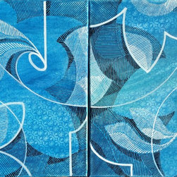 Segmented Line Series #22 - Paintings