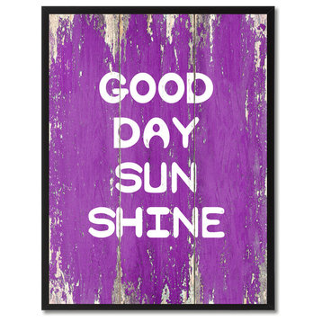 Good Day Sun Shine Inspirational, Canvas, Picture Frame, 13"X17"