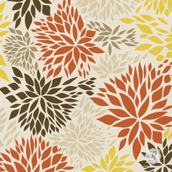 Petal Play Floral Damask Fall Stencil - Wall Stencils
