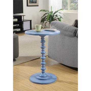Convenience Concepts Palm Beach Spindle Table in Blue Wood Finish