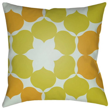 Modern by Surya Pillow, Mustard/Sea Foam/Yellow, 22' x 22'