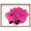 Deny Designs Morgan Kendall Pink Spray Roses Rectangular Tray