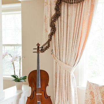 Valance curtains with swags and tails by celuce.com
