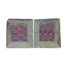 Mogulinterior - Vintage Silk Cushion Cover Indian Silk Sari Border  Decorative Pillow Cases - Pillowcases and Shams