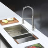 Ruvati RVC1382 Stainless Steel Kitchen Sink and Stainless Steel Faucet Set