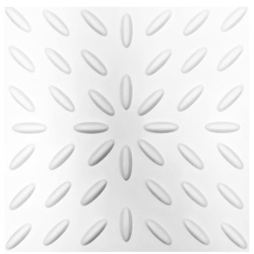 19 5/8"W x 19 5/8"H Blaze EnduraWall Decorative 3D Wall Panel, White
