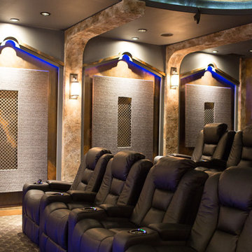 Batman Themed Home Theater Rooms