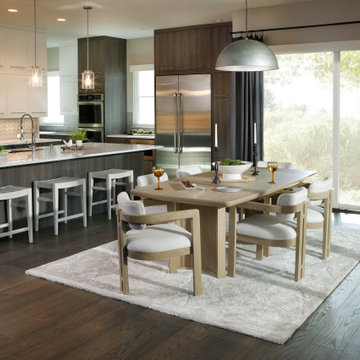 Capri 5 Pc. Dining Set - Natural Wood with Contemporary Charm