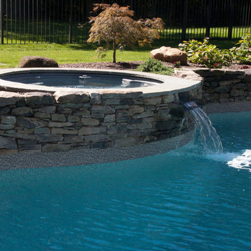 Dutchess county vinyl liner pool and landscape