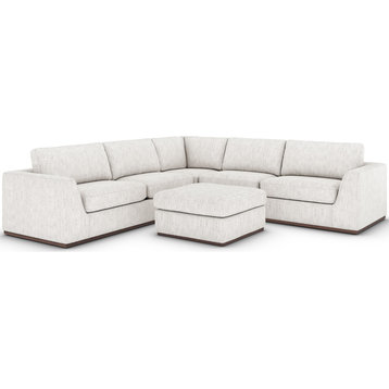 Colt Merino Cotton 3-Piece Sectional With Ottoman