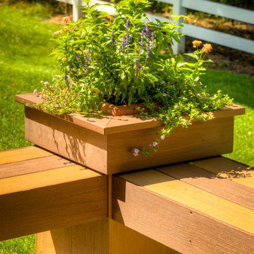 AZEK deck with benches