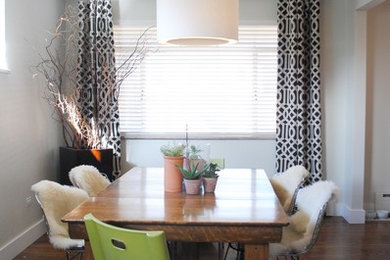 Inspiration for a transitional dining room remodel in Denver