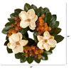24" Magnolia Artificial Wreath