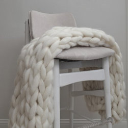 The Single Cable Knit Blanket - Blankets