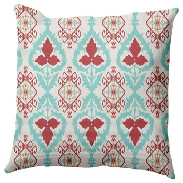 Bombay Decorative Throw Pillow, Ligonberry Red, 18"x18"