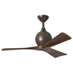 Matthews Fan - Irene 3 Blade 52" Paddle Fan, Textured Bronze Finish - Matthews Fans was started by Chuck Matthews in his hometown of Chicago in 1992. With the companys Matthews-Gerber brand, handmade in the US and Brazil, and the Atlas brand, they offer functional and unique ceiling and wall fans with modern, retro appeal. From the sophisticated simplicity of the Irene 3-Blade LED Hugger Ceiling Fan to the Kaye Wall Fan, perfect in small spaces, Matthews Fans are sophisticated, innovative and robust, passing rigorous quality standards.