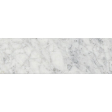 MSI T412P 4" x 12" Rectangle Floor and Wall Tile - Polished - Carrara White